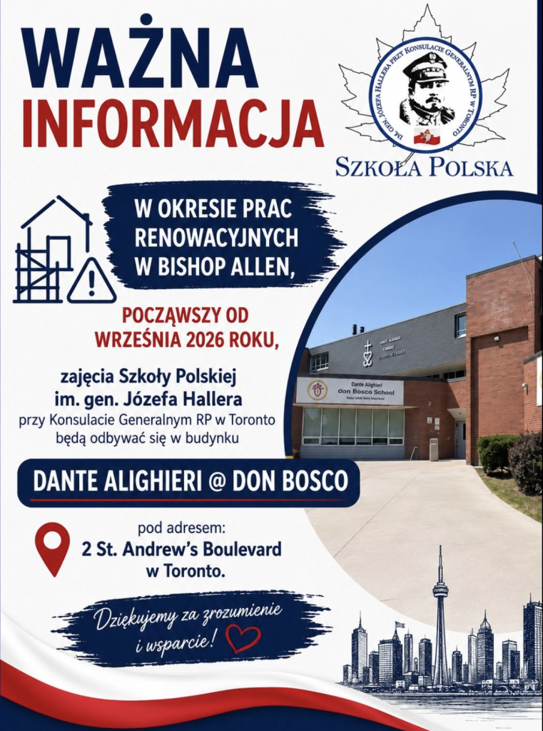 NOWA LOKALIZACJA SIEDZIBY SZKOŁY